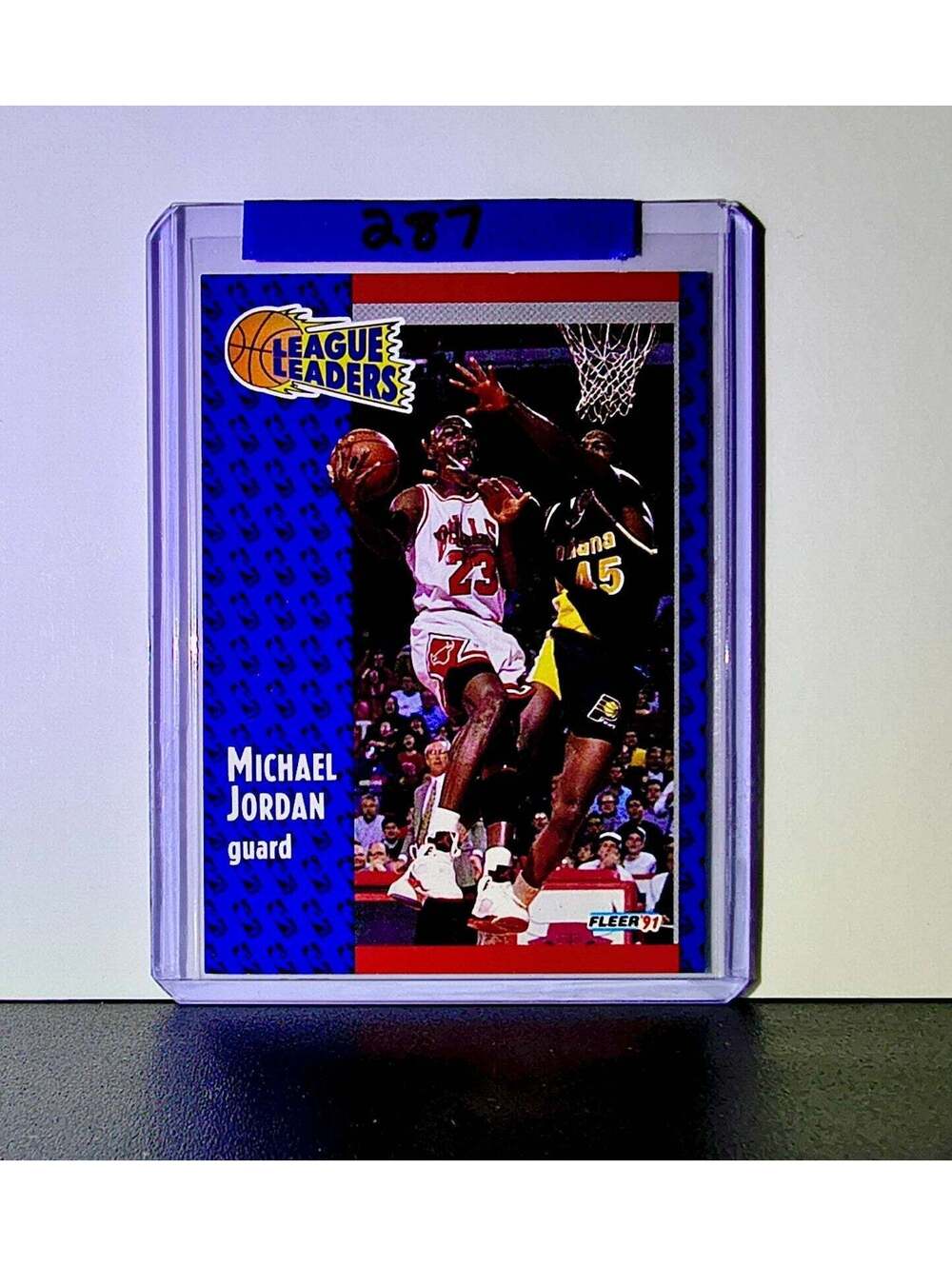 Michael Jordan 1991-92 Fleer League Leaders #220 Basketball Card Chicago Bulls